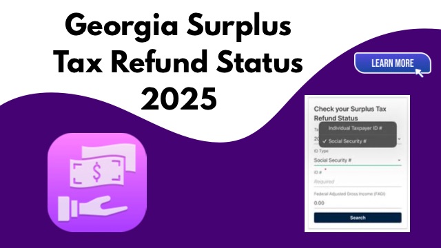 Georgia Surplus Tax Refund Status 2025