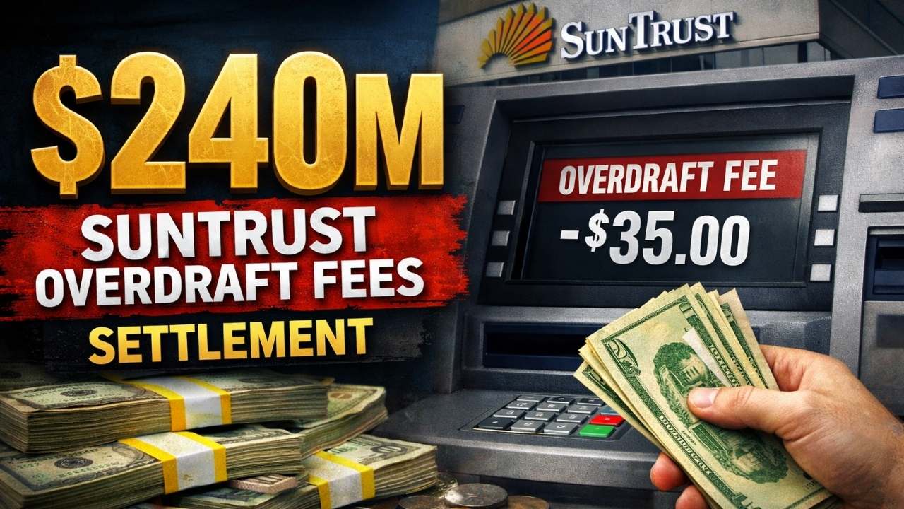 $240M SunTrust Overdraft Fees Settlement: Who Qualifies and How to Claim?