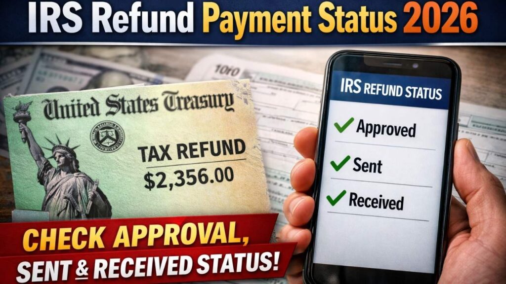IRS Refund Payment Status 2026: Check Approval, Sent & Received Status!