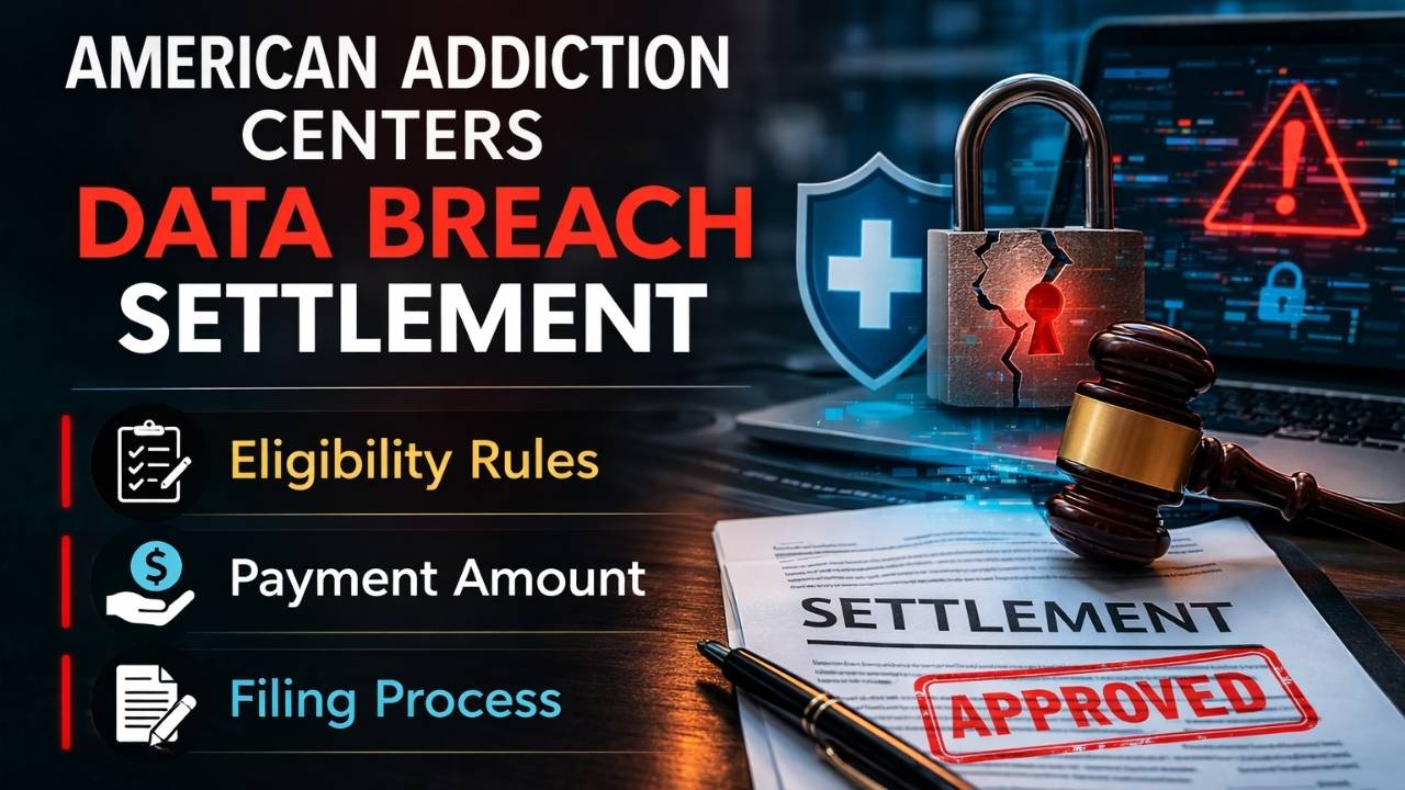 American Addiction Centers Data Breach Settlement: Eligibility Rules, Payment Amount & Filing Process