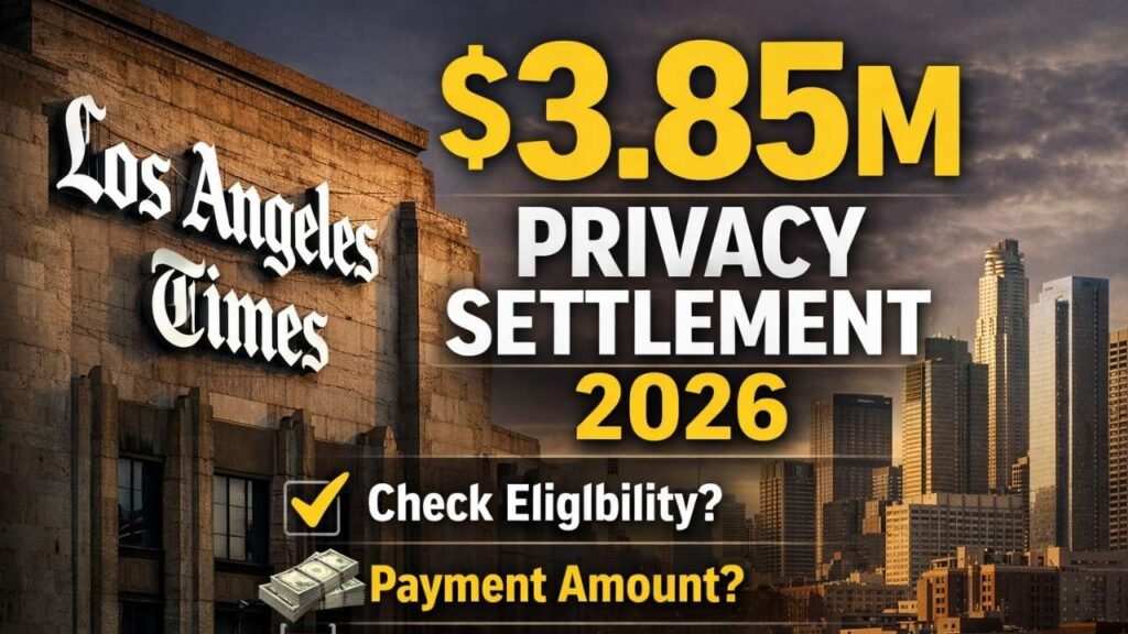 Los Angeles Times $3.85M Privacy Settlement 2026: Check Eligibility, Payment Amount & Deadline