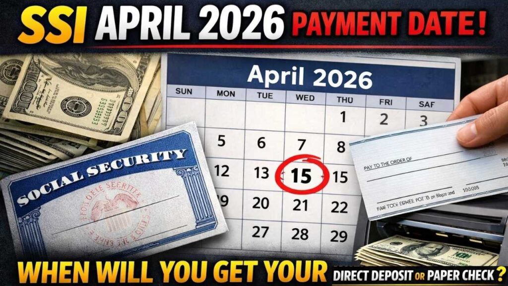SSI April 2026 Payment Date: When Will You Get Your Direct Deposit or Paper Check?