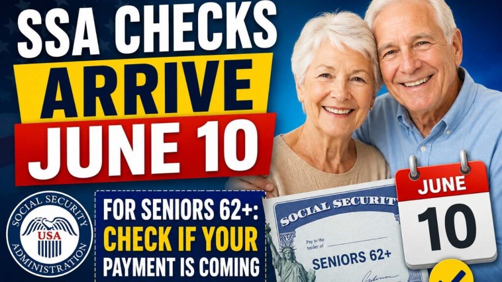 SSA Checks Arrive June 10 for Seniors 62+: Check If Your Payment Is Coming